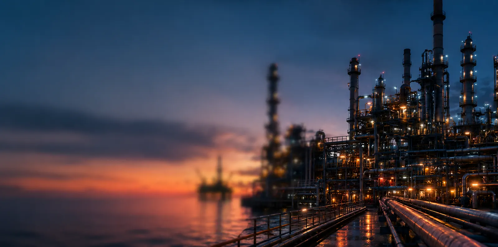 Industrial equipment across sectors with physics overlays